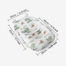 1pc Inclined Pillow, Anti-Spit Milk Slanted Pad, Baby Care Pillow, All-Season Breathable Newborn Anti-Choking Milk Leakage Feeding & Sleeping Pillow - Multicolor - View 10