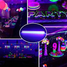 41.91cm USB Powered UV Black Light Strip, Ideal For Halloween & Christmas Decor, Glow Parties, Fluorescent Art & Body Painting