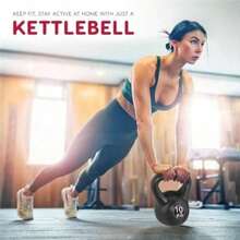 Juego de Pesas Rusas Peso kettle ruso Entrenamiento de Fuerza kettlebells con Mango Antiderrapante Gimnasio en casa Negro-A