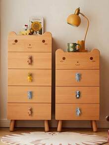 Cartoon Furniture Handles Animal Drawer Knob Ceramic Drawer Knobs Handles For Cabinets And Drawer Lion Panda Fox Baby Handle,Random Style