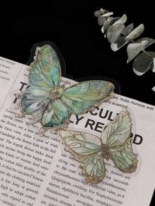 20pcs Butterfly Pattern Stickers, Multipurpose Decorative Stickers, Suitable For Hand Decoration And Back To School Decoration Scrapbook Supplies Scrapbook Stationery - Multicolor - View 4