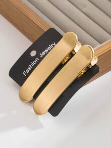 1 Set vielseitige Haarspangen für den seitlichen Pony in Gold und Silber, modische, hochwertige, minimalistische, asymmetrische und elegante lange Haarspangen für Damen, Kopfschmuck, Haaraccessoires für Frauen - Verschiedenfarbig - Übersicht 20