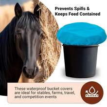 Universal Dustproof Bucket Lid, Suitable For 2-5 Gallon Feed And Water Buckets, Essential Equestrian Stable And Ranch Sanitation Supplies - Multicolor - View 5