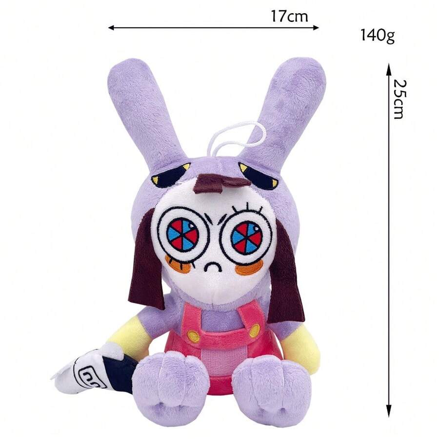 Clown Queen Plush Doll Stuffed Toy For Fans Collection Display And Gift - 穿著粉紅色衣服的兔子坐著 - 查看 1