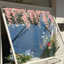 BRUP 1/3sheets/Set Colorful Floral Window Stickers, Static Cling Vinyl Decals, Suitable For Bedroom And Living Room Windows, Glass Decoration, Spring Floral Decorative Art