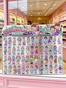 Dress-Up Diary, Cute Girl Costume, Boy Costume, Parent-Child Interactive Game, Children's Reward Item, Cartoon Stickers And Sticker Toys - Multicolor - View 6