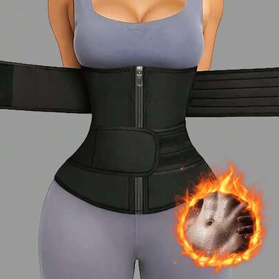 1 pieza Entrenador de cintura deportivo para mujer, Cinturón de cintura, Corsé moldeador de abdomen y cintura, Cinturón de cintura para mujer, Reductor de cintura, Cinturón abdominal de sauna, Cinturón de cintura deportivo, Herramienta de entrenamiento abdominal, Cinturón moldeador, Entrenador de cintura para ejercicios, Entrenamiento abdominal, Cinturón de compresión de pecho y cintura, Cinturón de control abdominal para mujer, Cinturón de cintura para yoga y correr, Regalo para amigos