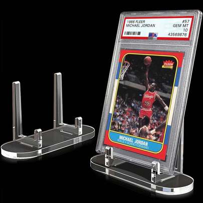 1pc-16pcs Units Of The Upgraded Acrylic Card Display Racks, Card Storage And Display Racks, And Coin Display Racks; Can Also Be Used To Display Magnetic Cards, Challenge Medals, Baseball Cards, Collectible Cards, Sports Cards, Etc., As Well As In Trade Exhibition Activities (The Cards Themselves Are Not Included In The Set).