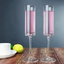 1/2/4/6/12 Stücke Acryl Sektgläser, 6 Oz (170,1 ml) klare Sektgläser, bruchsicher und wiederverwendbar, aus hochwertigem, strapazierfähigem Material, geeignet für Whiskey, Wein, Cocktails, Saft und Desserts. Ideal für Geburtstag, Jahrestag, Bridal-Shower, Hochzeit, Silvesterparty - transparent - Übersicht 13