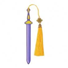 K-POP Witch Hunter Anime Theme Acrylic Bookmarks With Tassel - 15cm Sword-Shaped And Decorative Bookmarks, Decorative Reading Accessories With Chinese Knot Tassel, Perfect For Birthday, Christmas, Halloween Gifts And Book Lovers Collection - Multicolor - View 8