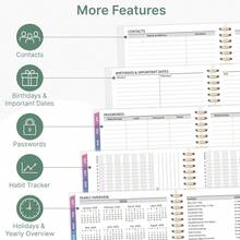 2026 Appointment Book, 30 Minutes-Hourly, Weekly & Monthly Calendar Planner 2026, Jan 2026 - Dec 2026, 6.2'' X 8.4'', 2026 Daily Planner With Tabs &Pocket, Flexible Cover, Great Office, Home, School - 1 - 查看 5
