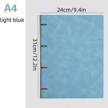 A4复古可替换内芯笔记本,绒面硬面封面 - 200页,带索引标签和横向页面,适用于日记、商业计划和旅行日志 - 硬面笔记本(A4尺寸),适用于学校用品和商务办公日记 - 彩色 - 查看 14