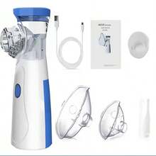 Portable Handheld Atomizer For Cough And Asthma, USB Rechargeable, Self-Cleaning Net Atomizer - White - View 5