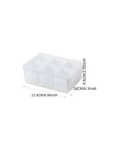六合一洋葱、生姜、大蒜冰箱储物盒，带排水孔的厨房蔬果保鲜容器 - 彩色 - 查看 3