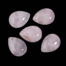 5pcs Or 10pcs/Pack Natural Water Drop Shape Cabochon Gemstones, Multi-Styles Loose Stones For Handmade DIY Jewelry Making Like Necklace, Ring, Bracelet, Vintage, Amethyst, Charoite - Multicolor - View 17