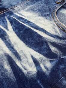 2-Pack Men's Summer Versatile Street Style Stretch Casual Denim Shorts - Light Blue + Dark Blue - View 8