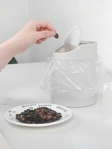 1pc Portable Trash Can With Lid, Space-Saving Desktop Garbage Can With Flip-Top Design, Durable Plastic Material Suitable For Home, Office, Kitchen, Bathroom, Bedroom, Compact Cylindrical Shape, Easy To Clean Waste Bin, Portable For Workstation - Multicolor - View 9