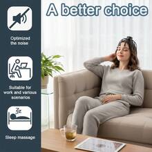 FollowBreak جهاز مساج فروة الرأس كهربائي قابل للشحن محمول، 3 أوضاع اهتزاز، 300 ملي أمبير، 10 عقد تدليك، أداة تدليك شخصية للاستخدام المنزلي والمكتبي - متعدد الألوان - مشاهدة 3