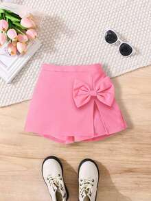 两件套水豚印花背心短裤套装，休闲时尚，深受少女喜爱的热门童装 - 粉色 - 查看 6