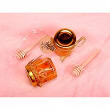 TendenciaBanna FMG-60P Set 60 Tarros de Vidrio 45ml con Tapas Herméticas y Cucharas para MielCalidad premium - Transparente - Ver 9