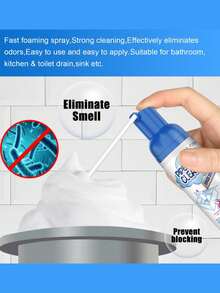 Limpiador de espuma para tuberías - Agente de limpieza y desodorización para tuberías, fregaderos y desagües del hogar - Multicolor - Ver 5