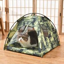 All Season Pet Tent Bed, Breathable Cat House, Cool Cat Tent For Summer, Cat Shelter, Comfortable Portable Pet Bed - Multicolor - View 8