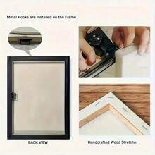 1pc Vibrant Impressionist Chicago Skyline Canvas Wall Art Colorful Cityscape Painting For Modern Living Room Office Decor Frameless Urban Architecture Art - 彩色 - 查看 5