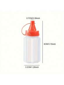 2 Mini Portable Sauce Bottles - Durable, Leak-Proof, Easy To Squeeze, Suitable For Lunch Boxes, Picnics, And Outdoor Adventures - Random Color - 2 Pieces - View 7
