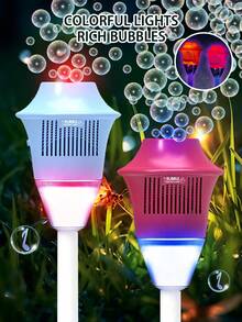 Dual-Purpose Home Lantern Bubble Machine With Matching Bubble Solution, Desktop Decoration, Fun Bubble Blowing (Convenient And Suitable For Home Use), Suitable For Children Over 3 Years Old, Practical Gift For Home Leisure - Multicolor - View 6