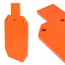 Unique Water Drop Shaped Steel Target - Neon Colored Powder Coating For Day/Night Use, Perfect For Slingshot & Archery Training