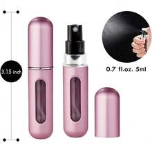 1pc Portable Mini Perfume Atomizer Spray Bottle Set – Refillable Travel Size Fragrance Dispenser For On-The-Go Touch-Ups – Ideal For Carrying Your Favorite Scents In Purses, Pockets, Gym Bags, And During Travel Or Shopping Trips – Leakproof, Easy To Fill, And Perfect For Parties & Everyday Use Back To School Perfume Bottle - 綠色 - 查看 5