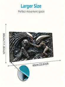 Alien Vs Predator Embossed Contrast Pattern Office Laptop Computer Mouse Pad, Large Gaming Mouse Pad Birthday Christmas Gift - Multicolor - View 6