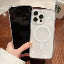 Transparente Hülle, entworfen für Magsafe magnetisches kabelloses Laden, kompatibel mit iPhone-Modellen 11 Pro Max, 12 Mini, 13, 14 Plus, 15 und 16, 17 sowie X, XS, XR, 7. - Transparent - Übersicht 6