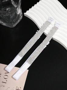 2/4pcs Rhinestone Solid Color Bra Straps, Women Lingerie Strap Accessories - Suitable For Dresses And Daily Wear - Multicolor - View 8