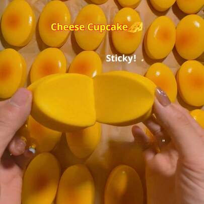 Super Soft & Squishy Cheesecake Slow Rebound Toy | Adult Stress Relief Squeeze Toy | Anti-Anxiety Sensory Squeeze Gadget