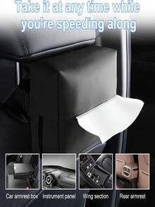 黑色天鹅绒汽车后座纸巾盒套（1个），汽车纸巾架，遮阳板纸巾盒，汽车纸巾盒，汽车餐巾纸架，汽车遮阳板纸巾盒，汽车配件，汽车用品，汽车装饰，汽车零件，车辆，后备箱收纳袋，汽车收纳，收纳盒，汽车零件收纳，汽车收纳盒 - A - 查看 4
