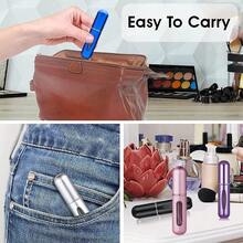 1pc Portable Mini Perfume Atomizer Spray Bottle Set – Refillable Travel Size Fragrance Dispenser For On-The-Go Touch-Ups – Ideal For Carrying Your Favorite Scents In Purses, Pockets, Gym Bags, And During Travel Or Shopping Trips – Leakproof, Easy To Fill, And Perfect For Parties & Everyday Use Back To School Perfume Bottle - 黑色 - 查看 4