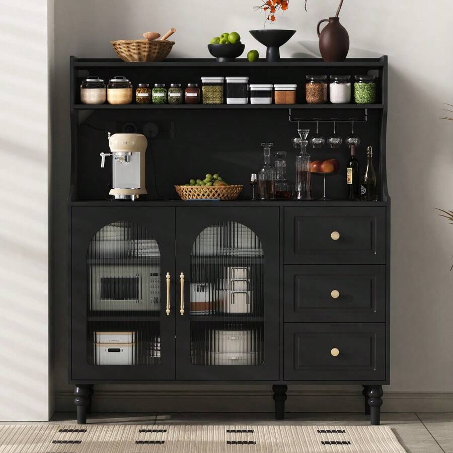 Buffets & Sideboards - Black + MDF-1 - View 1