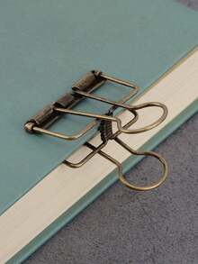 2个复古多色回形针，适用于桌面文件整理、返校季、文具