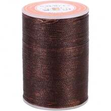 1 Rollo de 160 Metros de Hilo Encerado Cordón de Coser de Cuero para Coser a Mano de Cuero Artesanías de 0.45mm de Diámetro(Marrón),38084479 - Multicolor - Ver 1