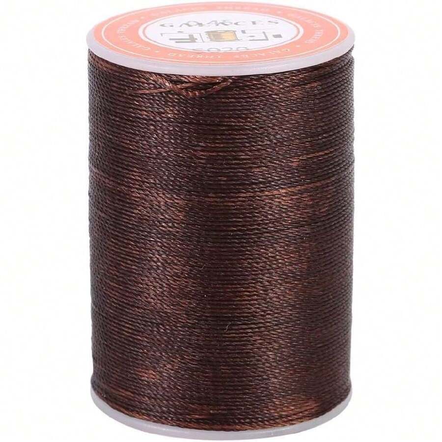 1 Rollo de 160 Metros de Hilo Encerado Cordón de Coser de Cuero para Coser a Mano de Cuero Artesanías de 0.45mm de Diámetro(Marrón),38084479 - Multicolor - Ver 1