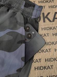 Women's Camo Jogger Pants: Elastic Drawstring Waist, Oversized Cargo Pockets, And A Comfortable Ankle Cuff For Casual Outdoor Wear. - ngụy trang màu xám xanh - Xem 7