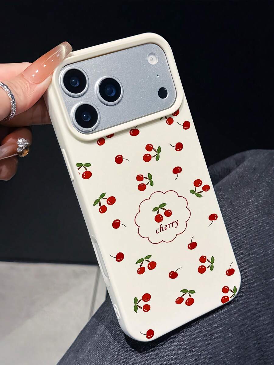 1pc Cute Cloud, Cherry Blossom Pattern Soft TPU Shockproof Phone Case, Minimalist Large Hole Fashion Cover Compatible With IPhone 15/15 Pro/16/16 Pro/17/17 Pro/17 Pro Max/12/12 Pro/12 Pro Max/11/11 Pro/13/13 Pro Max, Elegant Apple 14 Phone Case Gift For Friends, Lovers, Sisters Or Yourself - Multicolor - View 1