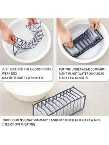 可折叠抽屉收纳盒，内衣、袜子、胸罩收纳盒，圣诞节、万圣节、感恩节礼物 - 彩色 - 查看 8