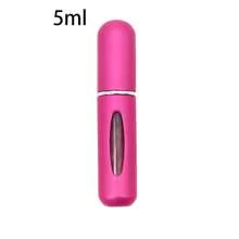 Refillable Mini Perfume Bottle Portable Cosmetic Bottle Spray Bottle Atomizer Spray Container Travel Refillable Bottles 8ml /5ml - 5毫升霧面玫瑰 - 查看 2