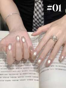 Miss Leia 1-8 15ml Spring/Summer Nail Cherry Blossom Diary Cat Eye Gel Nail Polish, High-Density, Whitening, Versatile Nude Pink Magnetic Nail Polish, Color Gel Clear Coat, Beginner Nail Art, UV LED Curing, Soakable Semi-Permanent, Suitable For Beauty Salons, Nail Salon Sets, DIY, Home, Holiday Gifts For Women, Nail Art - 裸粉色 - 查看 11