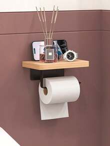 1/2 Peças Prateleira de Armazenamento de Banheiro Montada na Parede, Organizador de Banheiro Suspenso sem Furos, Prateleira de Armazenamento de Banheiro, Cesto de Chuveiro, Adequado para Armazenar Shampoo, Gel de Banho, Suprimentos de Organização de Banheiro, Acessórios de Banheiro - Preto - Visão 7