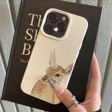 1 chiếc ốp lưng điện thoại TPU mềm mại họa tiết cung tên và hươu, tương thích với iPhone 17 Pro Max/17/16 Pro Max/15/13/12/11, S20 FE/A15/S24/A55, Redmi Note 11/12/13 Pro, ốp bảo vệ toàn thân chống sốc. - trắng - Xem 2