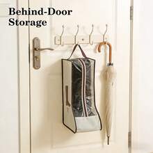 1个/2个/3个旅行鞋袋，靴子收纳袋，防尘踝靴保护袋带提手，便携式防水短靴，男女鞋履收纳整理袋（踝靴） - 米色 - 查看 9