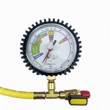 Nitrogen Pressure Gauge Tester For Air Conditioning, Refrigerant, Car HVAC System(R134a, R22, R407C, R410A, R404A, R507, R32)